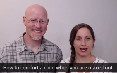 How to comfort a child when you are maxed out